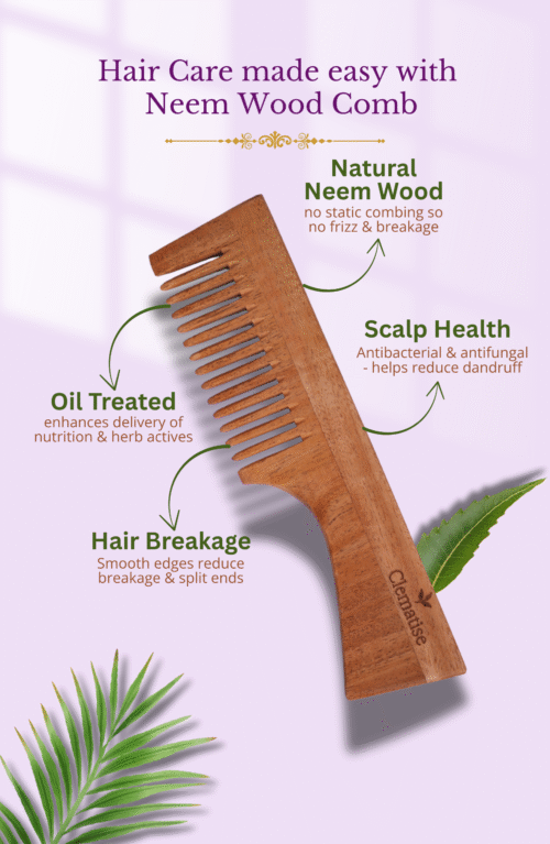 Neem Wood Comb - Image 2